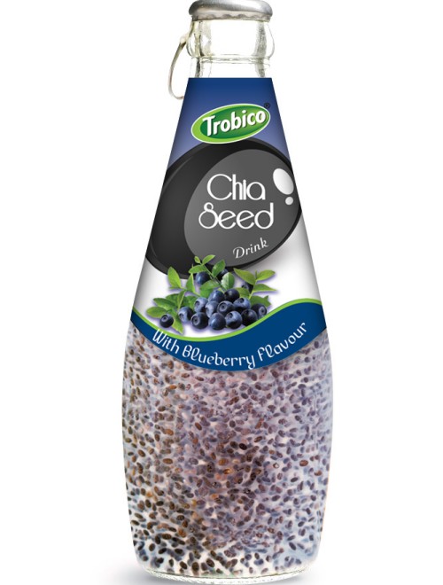 290ml chia seed drink with Bluberry Flavour